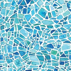 Crearreda CR-68415 Mosaic Premium Window Film, Blue