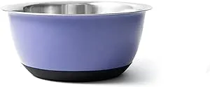 Fox Run Stainless Steel Mixing Bowl, Purple, 4.25 Quart