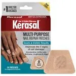 Kerasal Multi-Purpose Nail Repair Patches - 14 Count - Nail Repair for Damaged Nails, 8-Hour Nail Treatment Restores Healthy Appearance (Packaging May Vary)