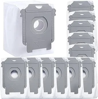 12 Pack Dust Bin Bags Compatible for Robotic Vacuum Cleaner i3, i3+, i7, i7+, i8, i8+, i4, i4+, i1, i1+, i6, i6+, j7, j7+, s9, s9 Plus, i & s j Series Automatic Dirt Disposal Trash Bags