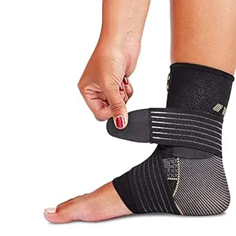 Ankle Brace for Women and Men - Ankle Compression Brace with Adjustable Straps, Ankle Sprain Braces, Arch Support Brace for Sprained Ankle, Achilles Tendon Support Plantar Fasciitis Relief, X-Large