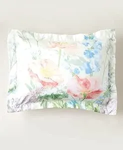 Farm Fresh Flowers Standard Size Pillow Sham - Floral Bedroom Accent