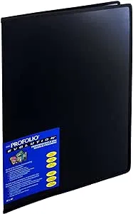 Itoya ProFolio Evolution 13x19 Black Photo Album Book with 48 Pages - Photo Album Art Portfolio Folder for Artwork - Picture Book Portfolio Binder - Presentation Binder Photo Book