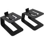 Desktop Speaker Stands 2-Pack Medium &amp; Small Bookshelf Speakers Support Rack US