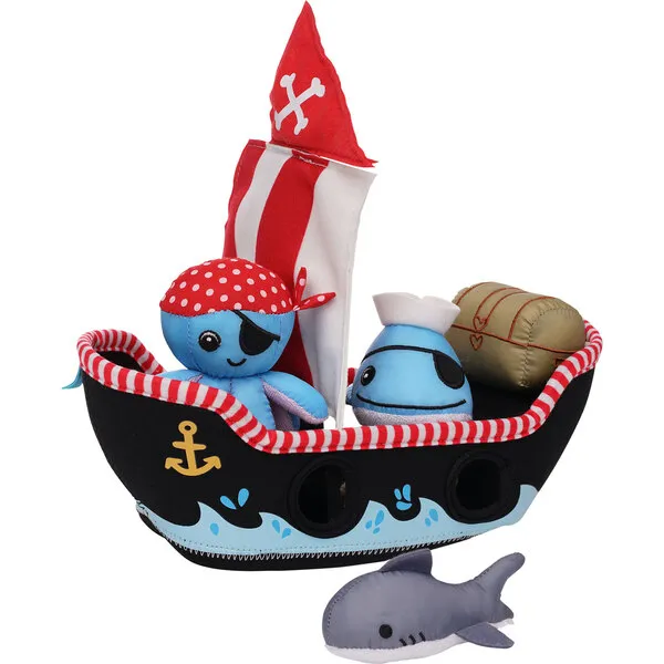 Manhattan Toy Pirate Ship Floating Fill N Spill Bath Toy