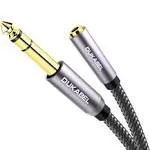 Dukabel Topseries Long 6.35mm To 3.5mm Headphone Jack Adapter 1/8 Female To 1/4 Male Extension Cable