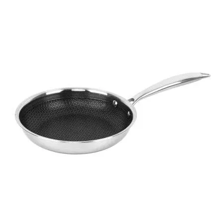 Brentwood 3-Ply Hybrid Non-Stick Stainless Steel Induction-Ready Frying Pan