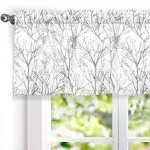 Tree Branch Abstract Thermal Insulated Window Curtain Valance Rod Pocket 52”x18”