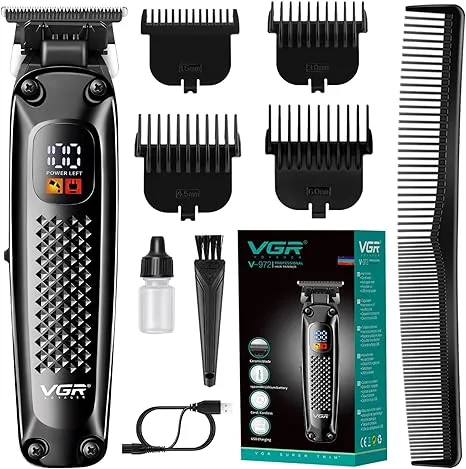 2024 VGR Pro Hair Clippers Trimmer Cutting Beard Cordless Barber Shaving Machine