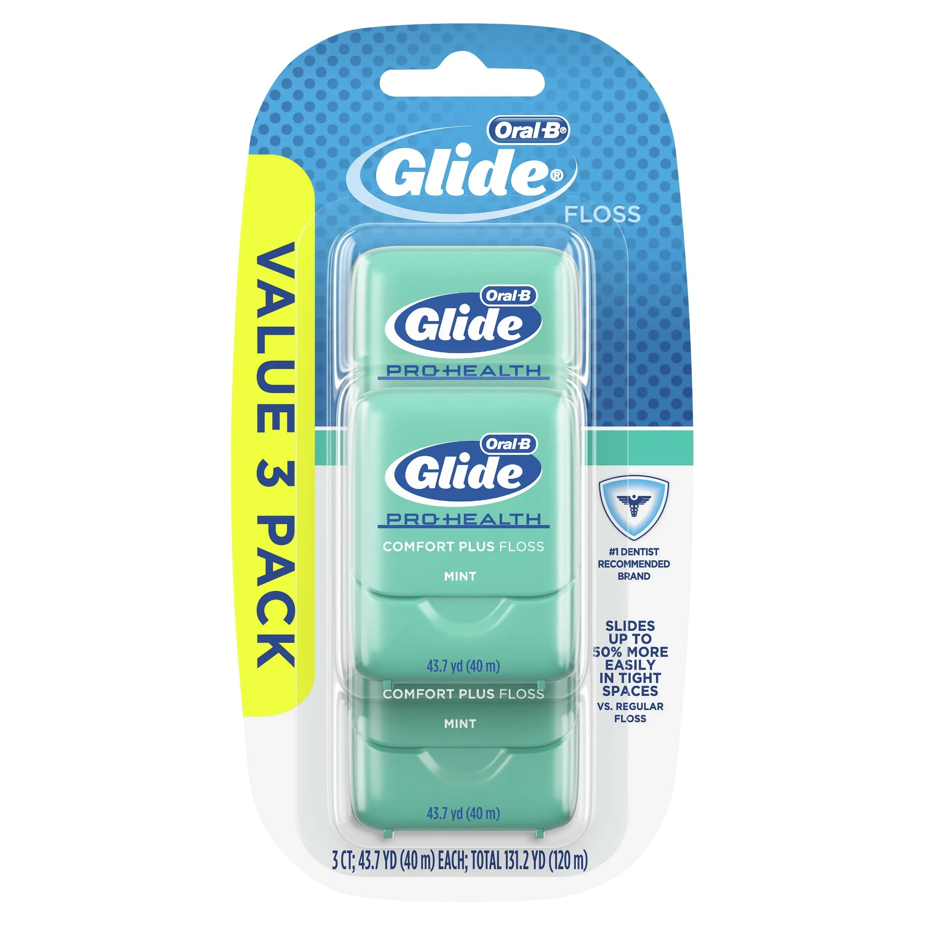 Oral-B Glide Pro-Health Comfort Plus Dental Floss, Mint