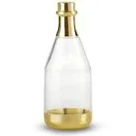 Kate Aspen 18187GD Metallic Champagne Bottle Container (Set of 12) DIY Favor, One Size, Clear, Gold