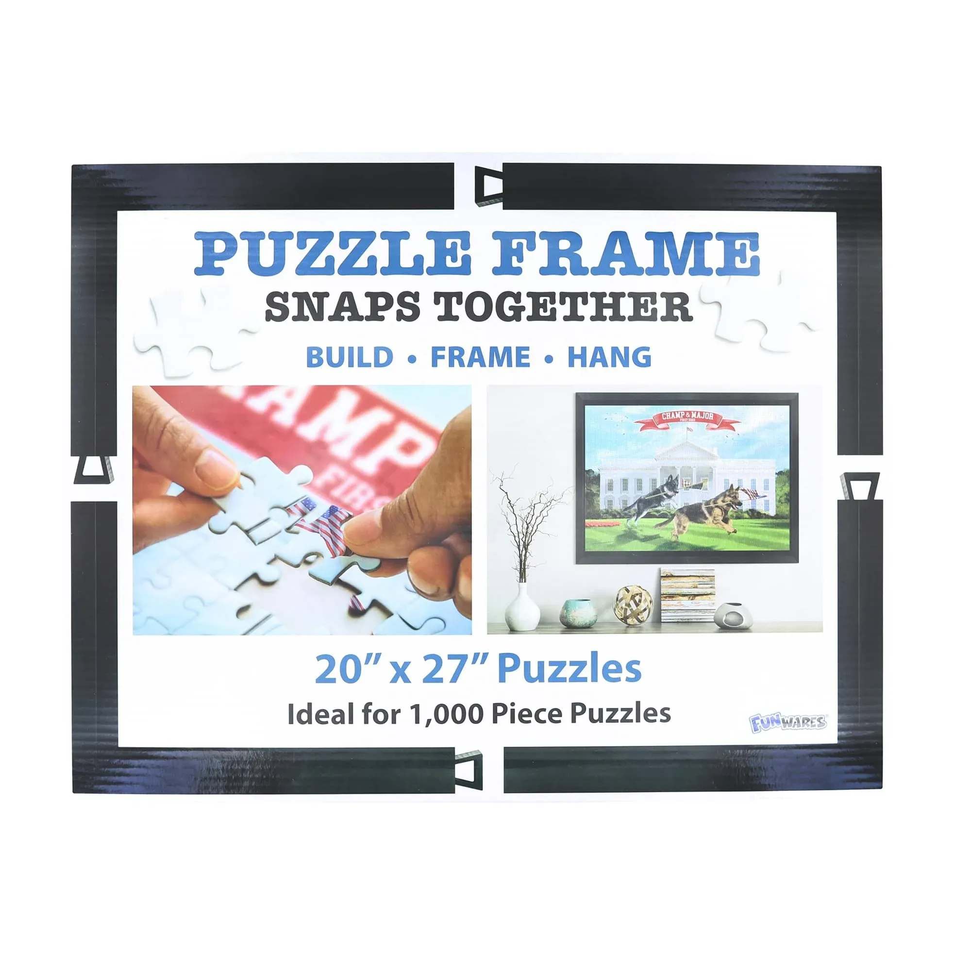 Matte Black Puzzle Frame | 20 x 27 Inches