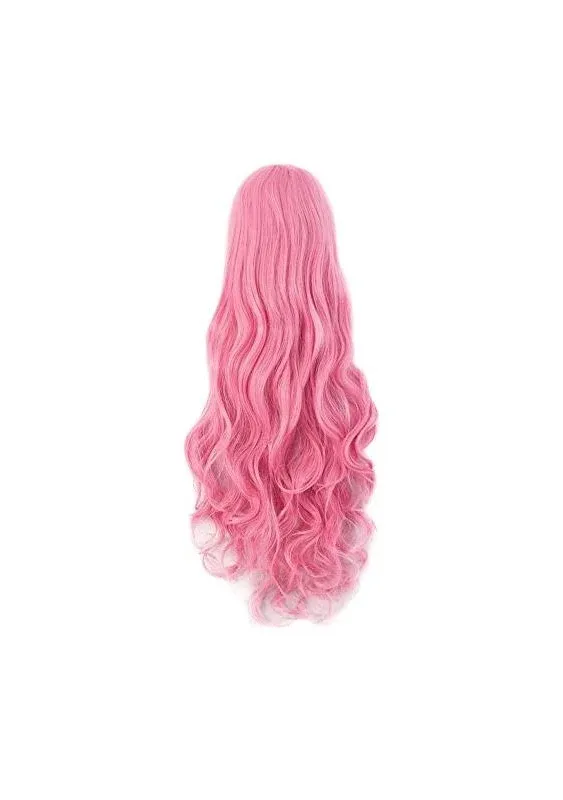 MapofBeauty 32" 80cm Long Hair Spiral Curly Cosplay Costume Wig (Dark Pink)