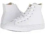 Converse Chuck Taylor All Star Leather High Top (White Size 6.5) unisex Leather Shoes