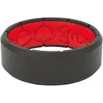 GrooveLife GrooveEdge Silicon Ring/wedding band black/red Mens sizes 9,10 NWT