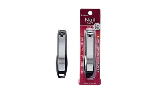 Green Bell All Stainless Steel Nail Clipper with Catcher Size L Seki Edge SE-002