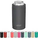 DUALIE 3 in 1 Insulated Can Cooler - Universal Size for 12 oz Cans, Slim Cans, and Bottles - 10+ Colors Available