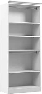 Bestar - Versatile 36W Shelving Unit with 3 Drawers in White - 40850-17