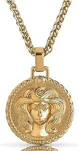 Forge & Foundry Men's Pendant with 22" Necklace Chain Included [Polished 18K Gold Plated or Polished Solid Stainless Steel] | Refined Hand-Crafted Jewellery