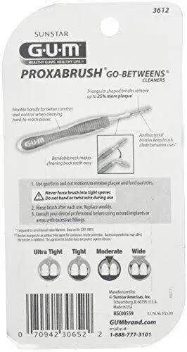 Gum Brossette Proxabrush Nettoyeurs, Ultra Petit, 8 Unités 8