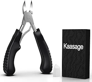 Nail Clippers for Thick & Ingrown Toenails - Sharp Curved Blade & Non-Slip Handle -Toenail Clippers for Men, Women, and Seniors - Professional Heavy-Duty Pedicure Tool Gift