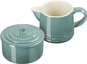 Le Creuset Stoneware Signature, Sea Salt Cream & Sugar Set, Cream: 300 ml, Sugar: 8oz