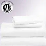 California Design den Luxury 1000 Thread Count Sheets Queen Size Set - 100% Cotton Sateen - Soft, Thick & Deep Pocket - Bright White