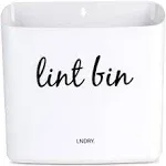 LNDRY. Magnetic Lint Bin for Laundry Room Organization - Trash Pink