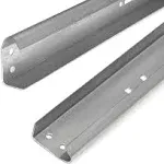 Garage Door Vertical Track Replacement – Set of Left and Right for 7 Foot Tall - Galvanized Steel Hardware Door Rails for Residential/Light Commercial Side Tracks for 2-inch Rollers