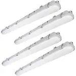 DAKASON 4-Pack LED Vapor Tight Light 40W (80W Eq.) 4200LM, 4ft Outdoor Shop Light Waterproof 5000K IP66 100-277V LED Vapor Proof