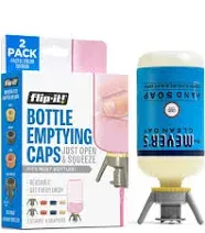 Flip-it! Bottle Emptying Kit - Flip Bottles Upside Down To Get Every Drop Out