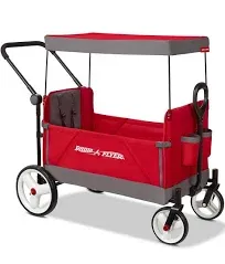 Radio Flyer Convertible Stroll 'N Wagon with Canopy