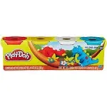 Play-Doh 4-Pack of Colors 20oz - Red, Yellow, White & Blue