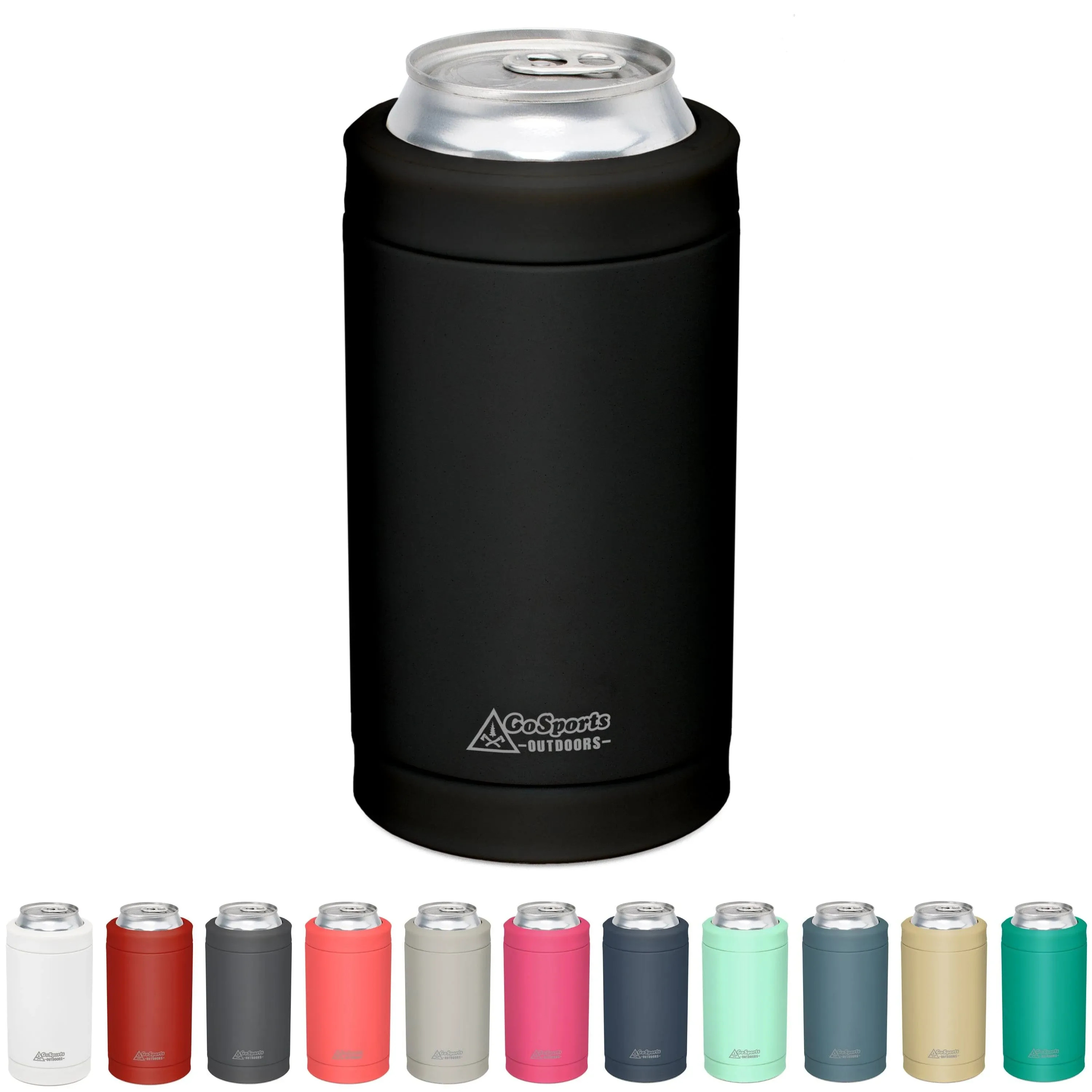 DUALIE 3 in 1 Insulated Can Cooler - Universal Size for 12 oz Cans, Slim Cans, and Bottles - 15+ Colors Available