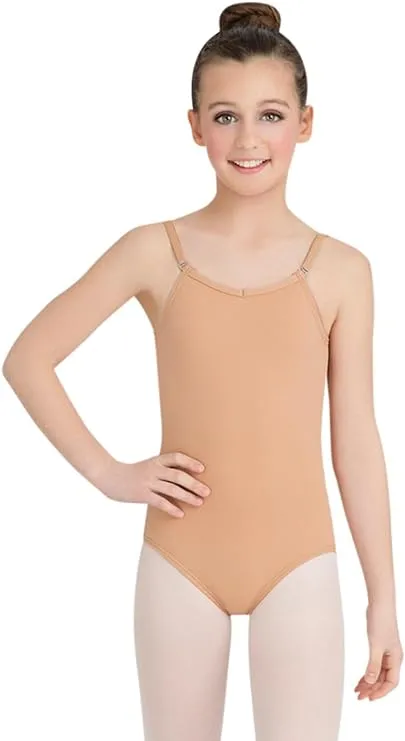 Capezio Girls' Team Basic Camisole Leotard with Adjustable Straps