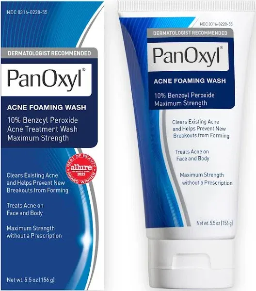 PanOxyl Acne Foaming Wash - 5.5 oz