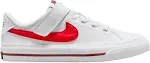 Nike Kids' Preschool Court Legacy Shoes, Size 2, White/Red