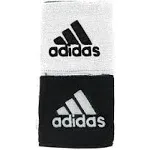 Adidas Interval Reversible Wristband, Black/White, 2-pack