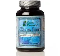 BLUE ICE Fermented Cod Liver Oil -Non-Gelatin 120 Capsules