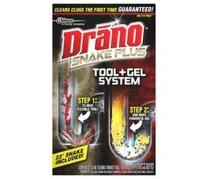 Drano 16 Oz. Snake Plus Gel Drain Cleaning Kit 70241 Pack of 6 Drano 70241