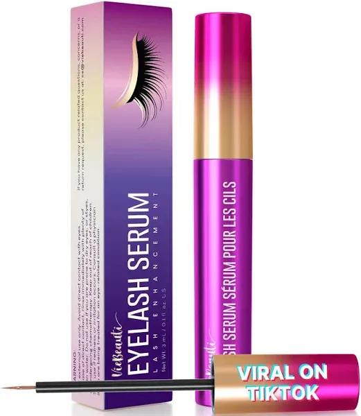 Premium Eyelash Growth Serum and Eyebrow Enhancer by VieBeauti, Lash Boost Serum for Longer, Fuller Thicker Lashes & Brows (3ml)