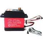 Miuzei 20kg Servo Motor High Torque RC Servo Metal Gear Waterproof for R/C Model DIY Car Robot, DS3218, Control Angle 270°