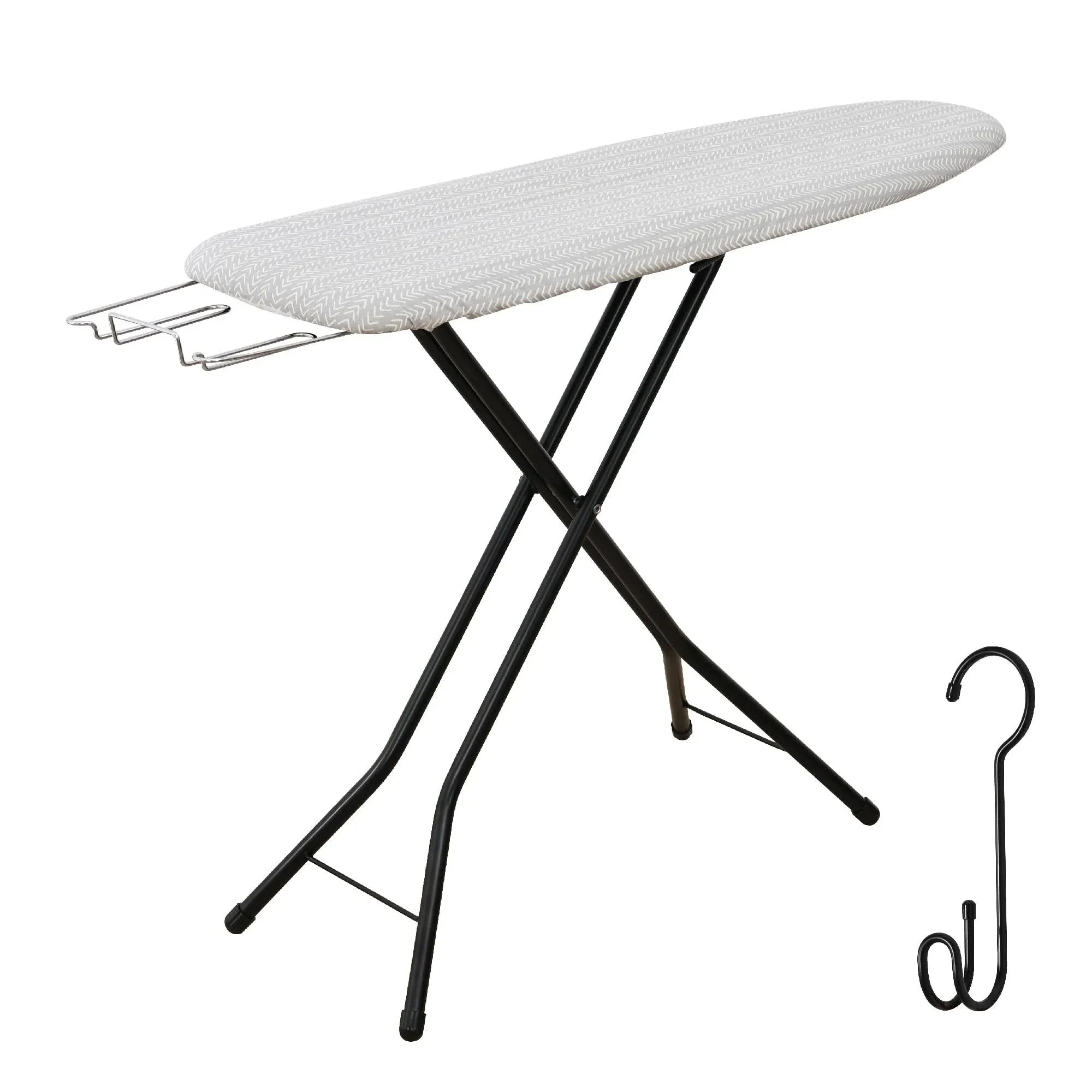 Ironing Board with Iron Rest, Iron Board with 3 Layers Extra Thick Cover, Com...