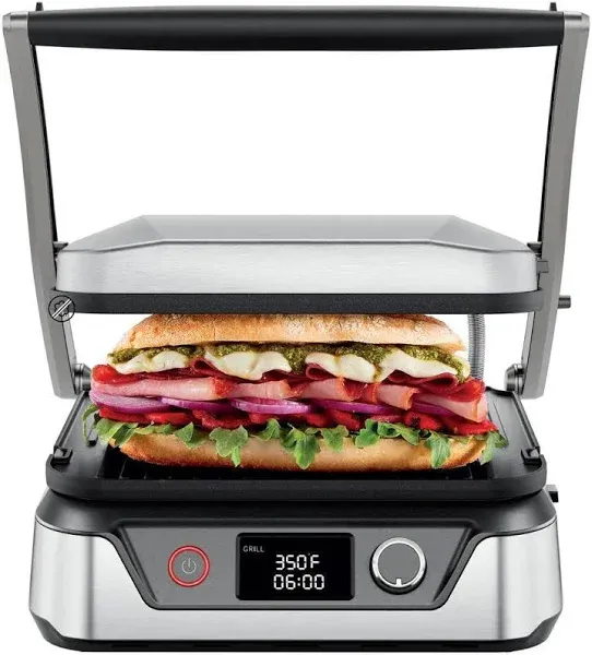 5-in-1 Digital Panini Press Grill Sandwich Maker and Griddle Grill Combo with...