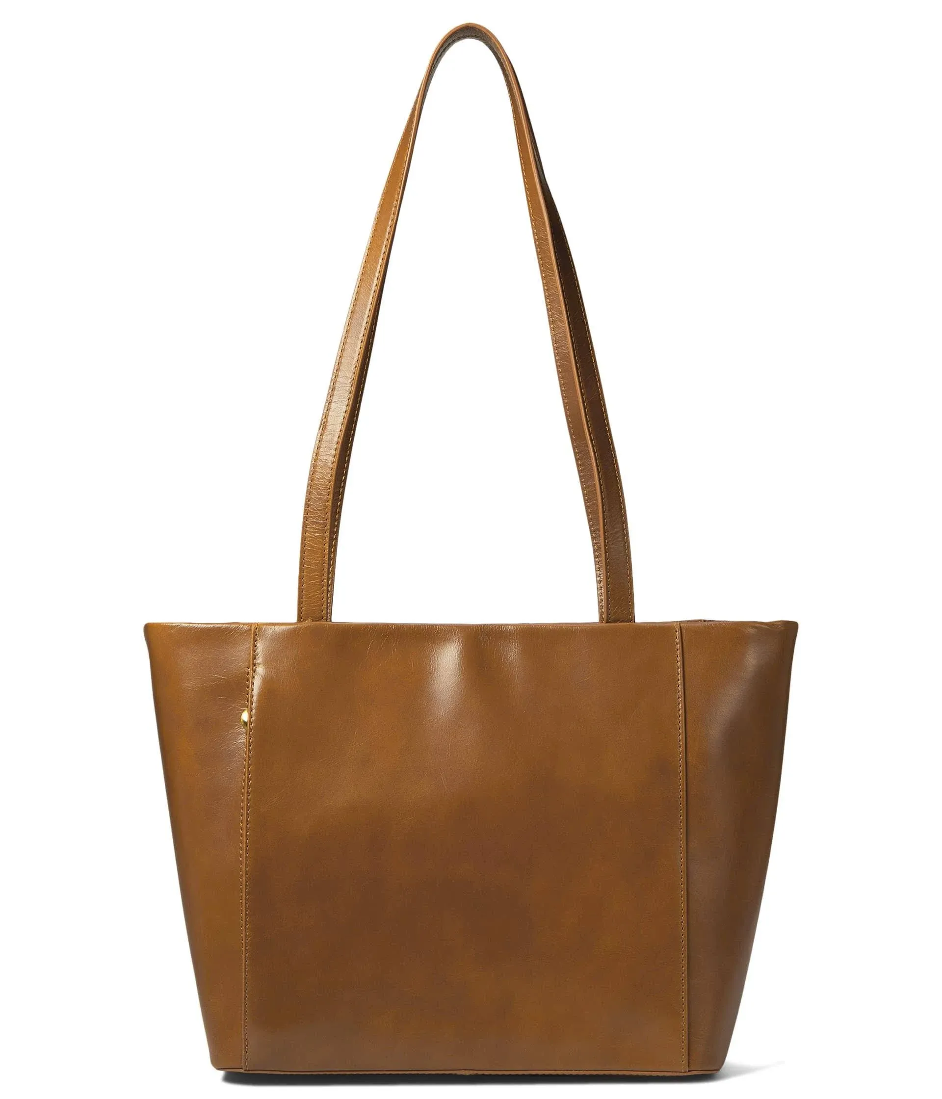 Haven Tote in Polished Leather - Truffle