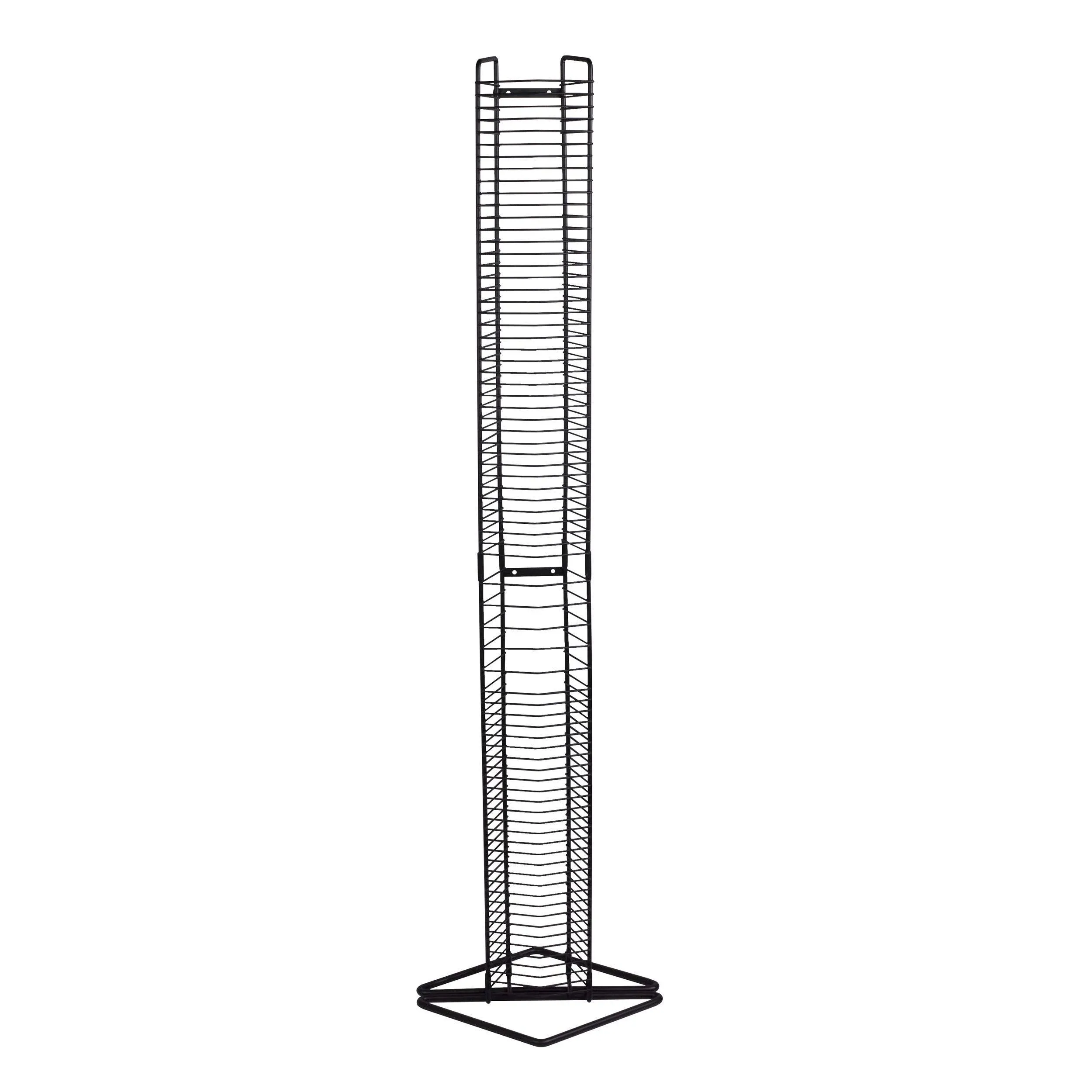 Atlantic Onyx Wire CD Tower Holds 80 Cds in Matte