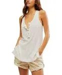 Free People Love Language Solid Tank Ivory / M