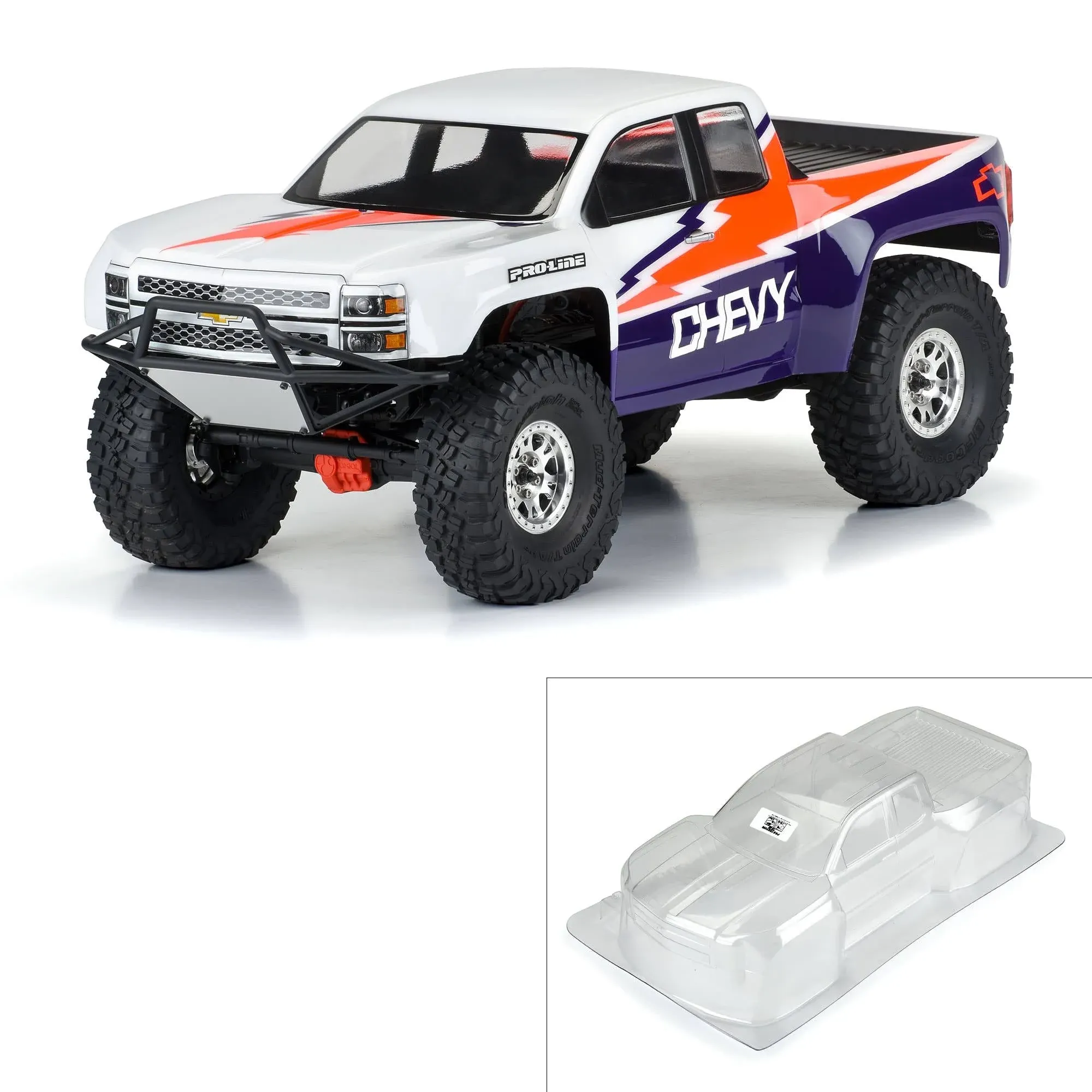 Pro-Line 2015 Chevy Silverado Pre-Runner Clear Body Crawlers