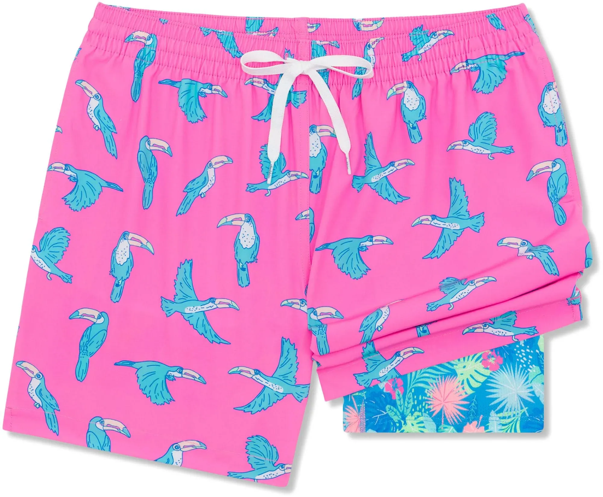 Chubbies Men's Lined Classic Swim Trunks Toucan Do Its