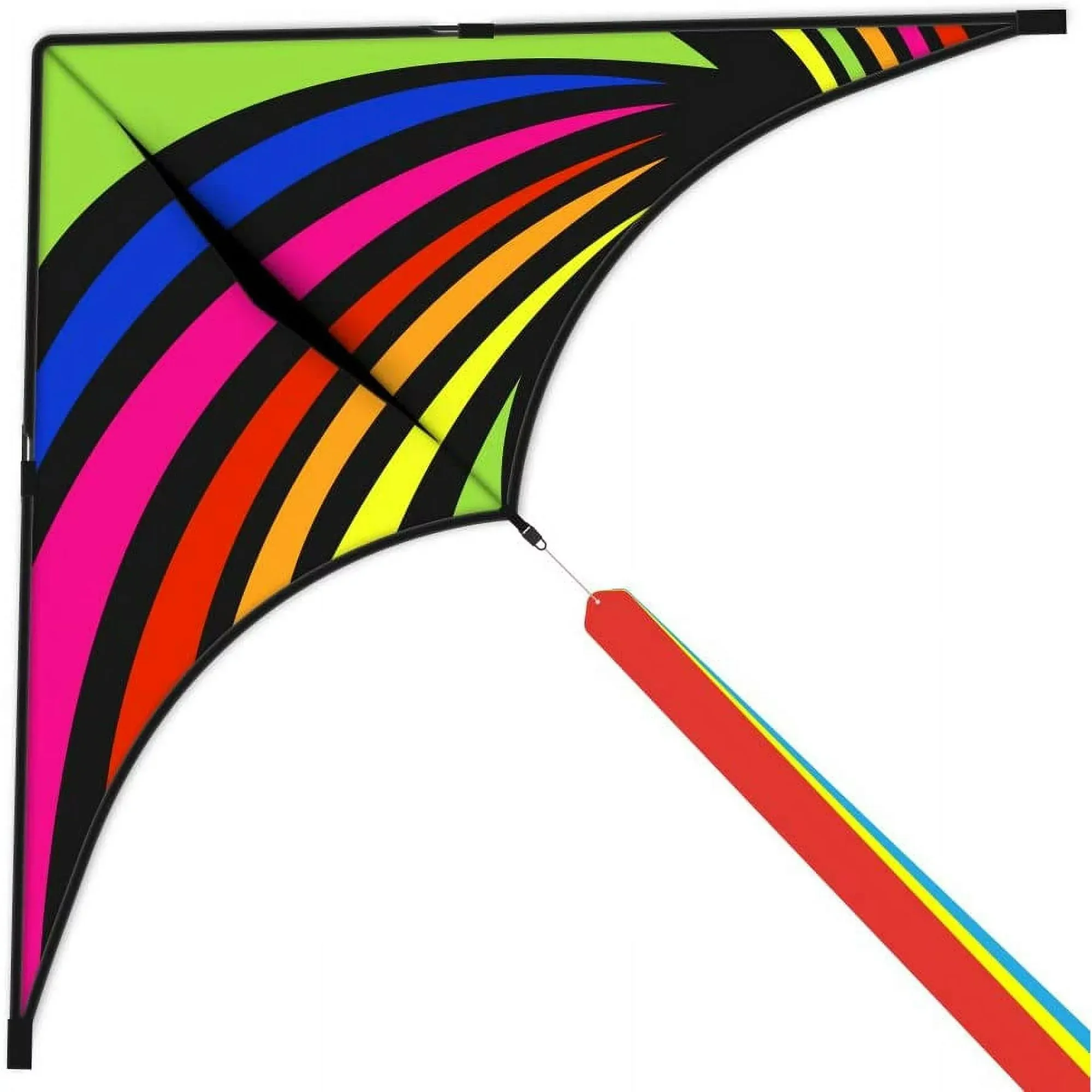 Mint&#039;s Colorful Life Delta Kite for Beginners Kids &amp; Adults Easy to Fly